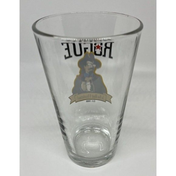 ROGUE Ales Beer Pint Glass So You Want A Revolution? Rogue Brewing Company 1988 - Picture 5 of 9